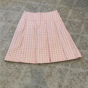 BCBGMAXAZRIA Chic Pink A-Line Pleated Women's Skirt